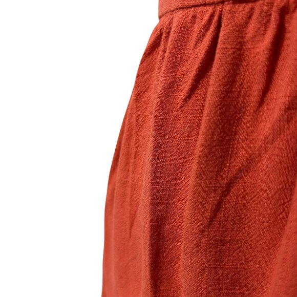 Cupshe Linen Blend Ruffled Sleeveless V-Neck Backless Mini Dress XS - Picture 9 of 13